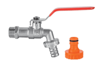INVENA Slavina s crijevnim krajem i brzim spojem H/ZW-64-S15 DN15 1/2"